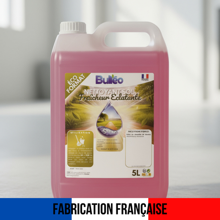 Nettoyant Sol Fraîcheur Éclatante Bulléo – Propreté Impeccable et Parfum de Frais Longue Durée