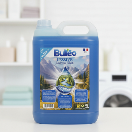 Lessive Activate Clean Bulléo 5L – Concentrée, Anti-Taches, Économique | Livraison Nîmes, Marseille, Toulon, Nice