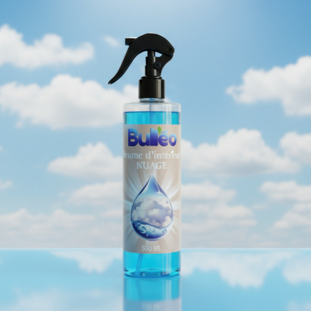 Brume de Linge Bulléo Nuage 500 ml – Parfum Fleur de Coton pour Textiles et Intérieur