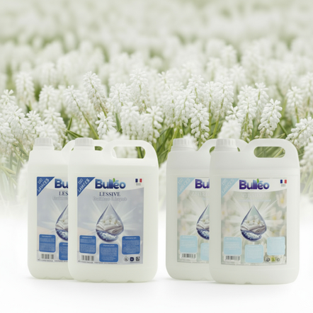 Pack Voile de Musc - 2 Lessives Musc Blanc + 2 adoucissants Musc Blanc