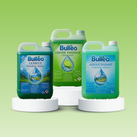 Lessive Fraicheur Alpine concentrée, Adoucissant Fraicheur Alpine concentré et le Liquide vaisselle citron vert