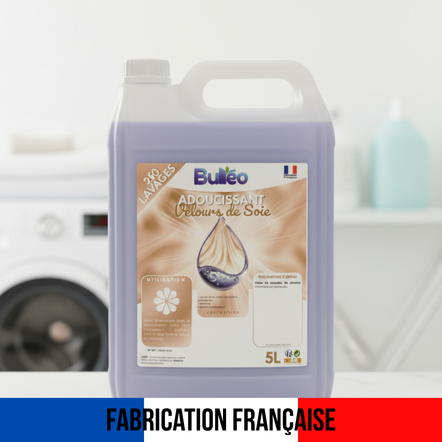 Adoucissant Velours de Soie Bulléo – Douceur, Parfum Élégant et Fabrication Française