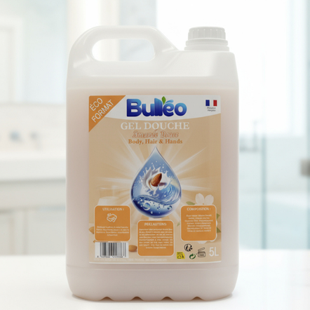 Gel Douche Bulléo Amande 5L – Douceur & Parfum Délicat | Livraison Nîmes, Marseille, Toulon, Nice