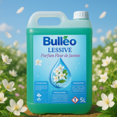 Lessive Fleur de Jasmin 5L  180 Lavages  Ultra Concentrée  Parfum Floral Élégant  Douceur & Fraîcheur Longue Durée