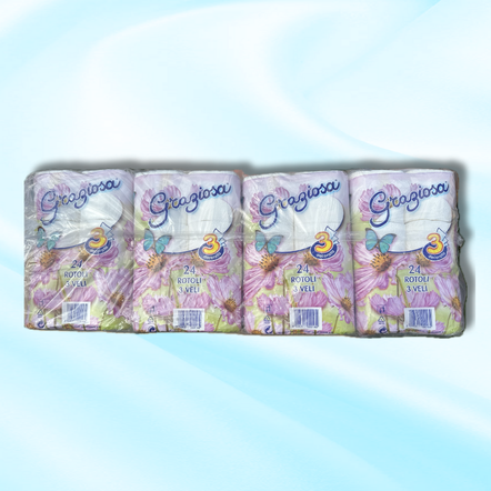 Papier toilette 3 plis, 96 Rouleaux